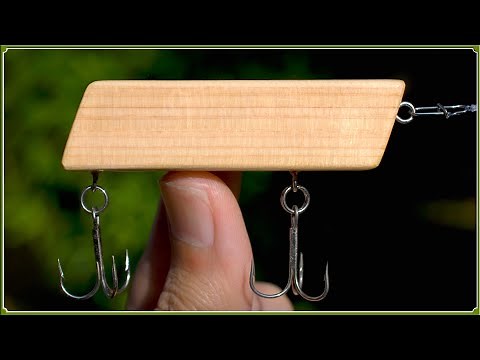 How to make a top water lure using cypress wood.