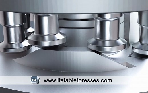 片剂压片工作原理3D动画Tablet Compression - How it works animation（搬运视频）