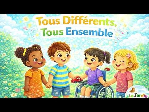 Tous différents, tous ensemble 🌈 | Chanson sur la différence | Comptine maternelle éducative
