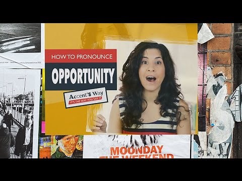 How to pronounce 'opportunity' | American English