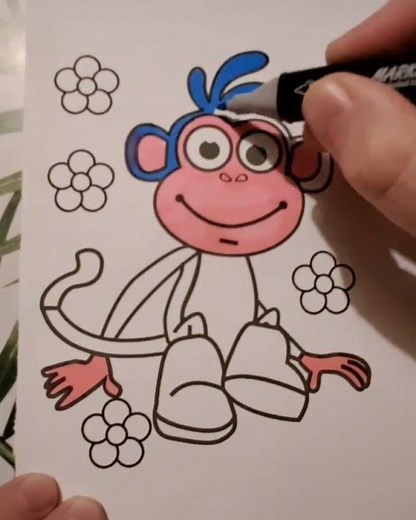 dora the explorer backpack coloring pages