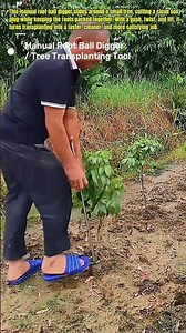 Smart Root Ball Digger Makes Tree Transplanting Easy #Gardening #Farming #Tools