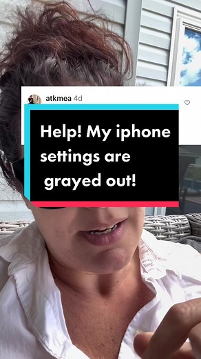 Are some iPhone settings grayed out??? Here’s why! #iphonetips #tech #iphone #techgirljen