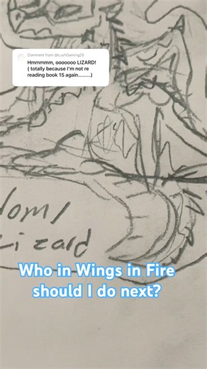 Requested sketch of Freedom from WoF!!! Who should I do next?! #wof #wingsoffire #dragonsketch #art