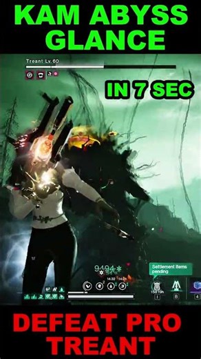 ABYSS GLANCE BUILD DEFEAT PRO TREANT IN7 SEC ONCE HUMAN #oncehuman #oncehumangame