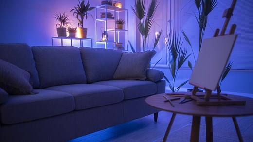 This LED Light Strips Trick Adds The Perfect Finishing Touch To Any Living Room - Hunker