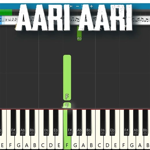 Aari Aari Song 🎹 Easy Piano Tutorial | Ranveer Singh | Dhurandhar | Keyboard Notes