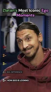ZLATAN IBRAHIMOVIĆ’S MOST ICONIC EGO MOMENTS 😤🔥 #zlatan #confidence #ego #top5 #footballshorts