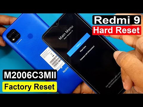 Redmi 9 Hard Reset & Factory Reset | Redmi 9 (M2006C3MII) Pattern Unlock | MIUI 12 (Without PC)