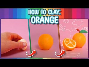 🍊 How To Make An Orange From Clay - Fun & Easy Craft Tutorial