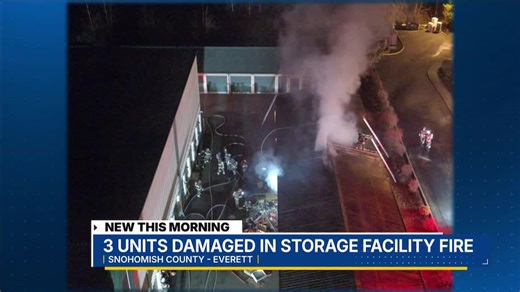 Video: Storage units damaged in fire