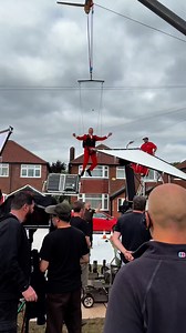 How was your day? I spent mine up in the air hanging from a fork lift! 😜😂 | Fred Sirieix