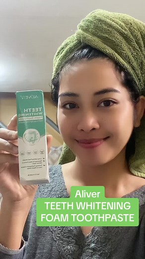 Aliver TEETH WHITENING Foam Toothpaste - How to Use and Benefits