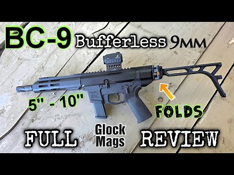 Bear Creek Arsenal BCA BC-9 Bufferless AR9 9mm Pistol Review & Shoot BC9