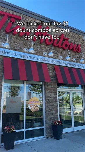 84K views · 446 reactions | Whatever your coffee vibe is, just add a donut for only $1 and enjoy the most iconic Canadian duo at Tims! #TimHortons *Plus tax. 1 Hot Brewed Coffee or 1 Iced Coffee of any size and 1 Eligible Donut (exclusions apply). At participating restaurants in Canada for a limited time only. Terms apply. See app for further details. | Tim Hortons | Facebook