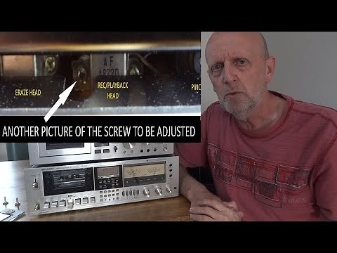 Cassette Deck Tape Head Azimuth Adjustment, Simple Method, Heads Alignment, Play & Record HiFi AUDIO