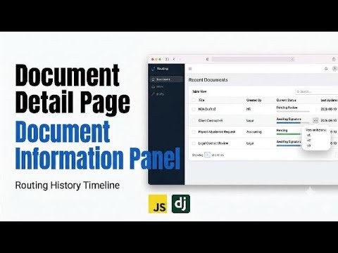 Document detail page when a page is clicked