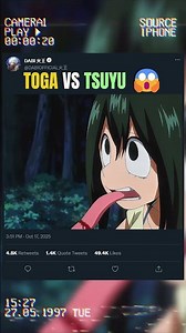 TOGA VS TSUYU 😱 | #animeedit #myheroacademia #anime