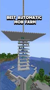 Best Automatic Mob Farm In Minecraft! #minecraft #survival #minecraftfarm