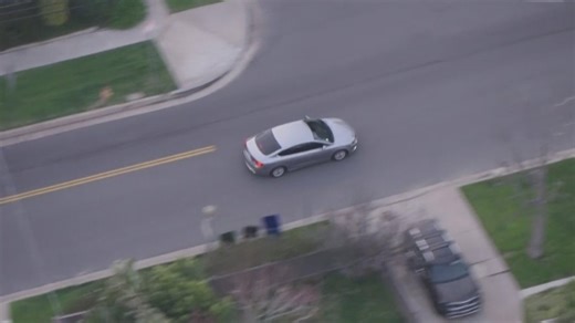 Driver leads undercover cop on dramatic police chase across LA's San Fernando Valley
