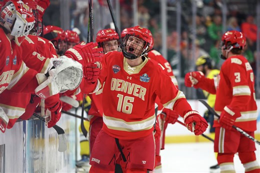 2026 Frozen Four semifinals: Denver outlasts Michigan in 2OT epic, Wisconsin beats North Dakota