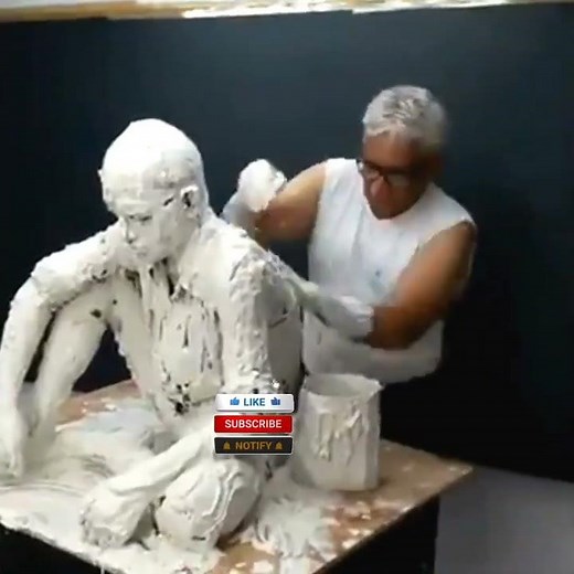 "Real Man Turned Into Stone! 🗿🔥 #Shorts"