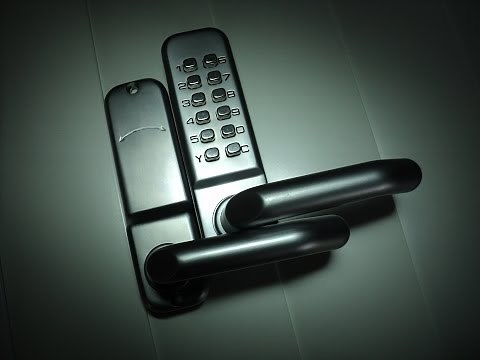 Mechanical Door Lock Digital Code Password Pin Push Button Keyless Lever Handle