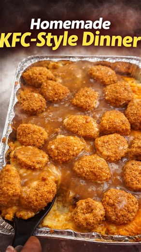 Homemade KFC-style dinner I learned in Alabama