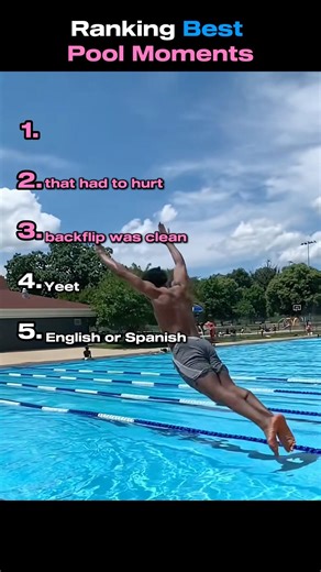 Ranking Best Pool Moments #pool #ranking