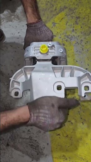 Mercedes Benz engine mounting changing #DIY #mechanic #automotive #carpart