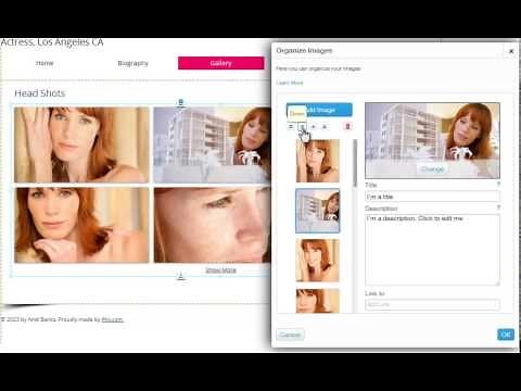 HTML Website Builder | Organizing Gallery Images in your Wix.com website