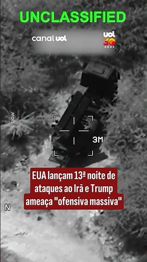 Imagens divulgadas pelo Pentágono mostram bombardeios a bases militares iranianas