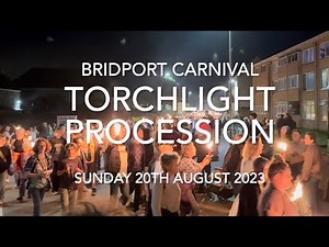 Bridport Carnival Torchlight Procession to West Bay