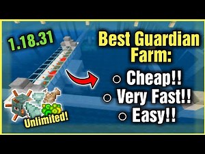 BEST GUARDIAN XP FARM EVER!! (EASY AND VERY FAST) In Minecraft Bedrock 1.20