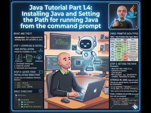 01.04 Installing Java and Setting the Path for running Java from command prompt
