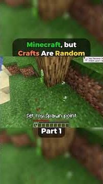 This minecraft random crafts mod is crazy #minecraft #minecraftchallenge