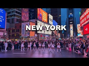 New York City Night Walk 4K Times Square Walking Tour at Night | New York City CRAZY Nightlife 2025