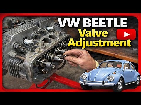 VW Beetle & Super Beetle Valve Adjustment - 1600cc - VW Baja - VW Bus - VW Ghia - Valve Adjust DIY