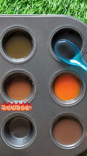 Navy Blue, Orange & Beige Color Mixing Magic 🎨✨ #asmr #relaxing #colormixingmagic