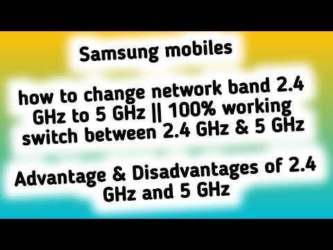 how to change network band 2.4 GHz to 5 GHz || switch between 2.4 GHz & 5 GHz in samsung