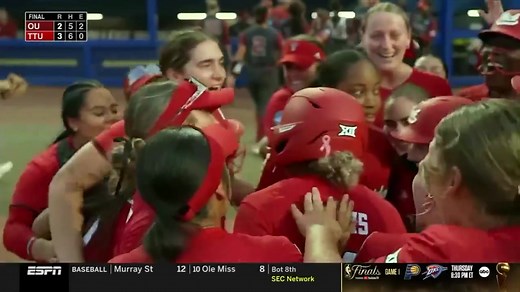 72K views · 1.7K reactions | The first team to reach the Championship in its WCWS debut since 2000   Highlights: Texas Tech 3, Oklahoma 2 | Texas Tech Softball | Facebook