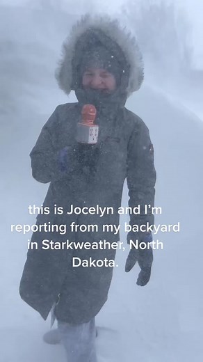 Windy Conditions in North Dakota Blizzard