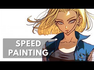 Androide 18 – Drawing Process (Time-lapse)