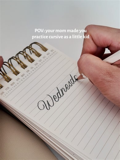 Fun fact: Yes my mom indeed made my sisters and I practice our handwriting on the daily! #handwriting #cursive #cursivewriting