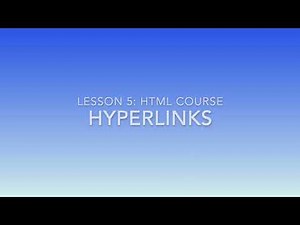 HTML - Inline Elements, Hyperlinks, Images, and Audio