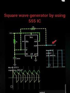 Square wave generator by using 555 IC #electronic #circuit #simulation #eee #electricalengineering