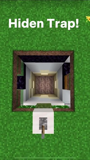 Easy 3x3 TRAP door Tutorial! #minecraft #trap #minecraftbedrock #tutorial #redstone #minecraftbedrockedition