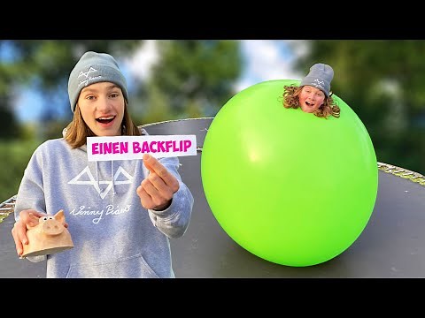 TRAMPOLIN vs RIESEN BALLON Challenge!