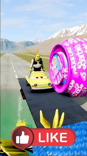 "Flatbed Truck McQueen | Transportation with Truck - Pothole vs Car | BeamNG.Drive Gameplay"