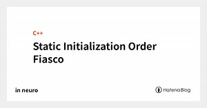 Static Initialization Order Fiasco